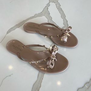 Valentino Rockstud Jelly Bow Sandals!